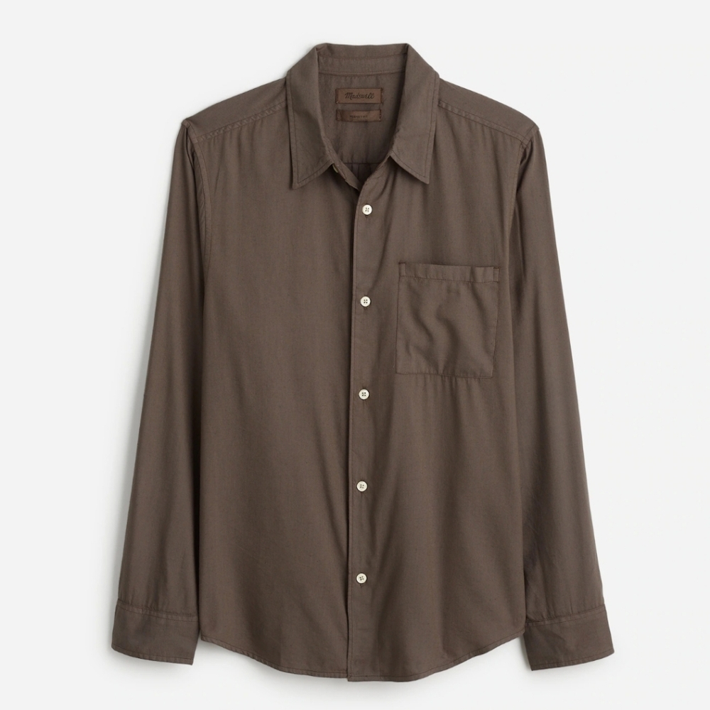 Madewell The Perfect Shirt in Softdrape Twill
